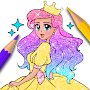 Princess Coloring Girls Game