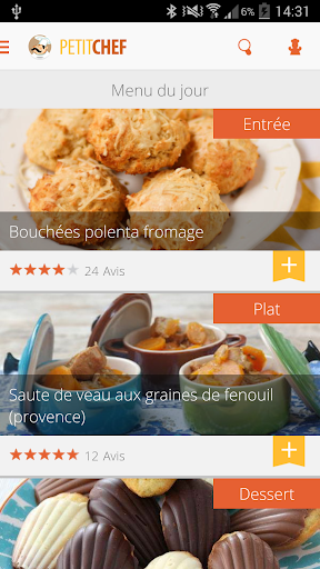 Aperçu de l'application