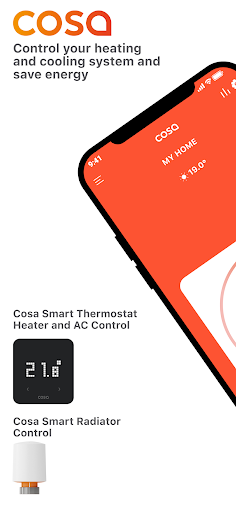 Android application Cosa Smart Heating and Cooling screenshort