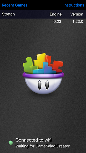 GameSalad Viewer Screen 2