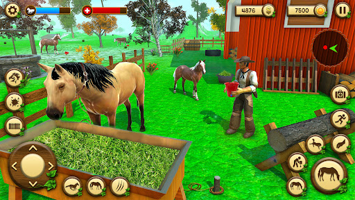 Android application Wild Horse Games Survival Sim screenshort
