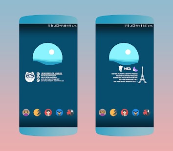 Iconos y widgets estrellados (KWGT). Captura de pantalla