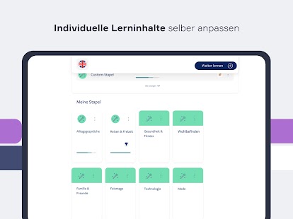 Sprachen lernen mit Lingvist Screenshot
