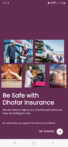 Android application Dhofar Insurance screenshort