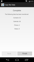 screenshot of Copy My Data: Content Transfer