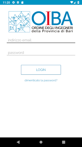 Android application Ordine Ingegneri Bari screenshort