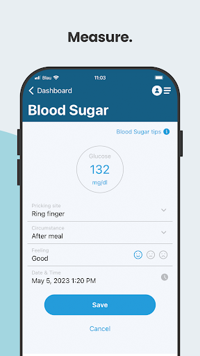 Diamoki: Your Diabetes Diary Screen 2