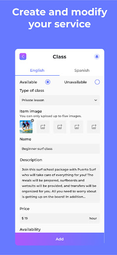 MezBiz Screen 2