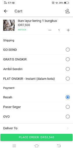 Pasar Segar Seller Screen 2