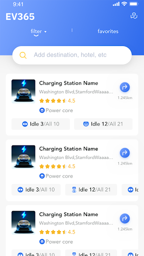 Android application EV365 screenshort