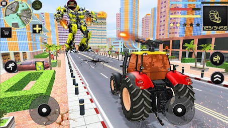 Tractor Robot Lion Transformation Car Robot Games