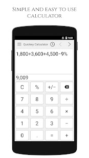 Simple calculator app Screenshot