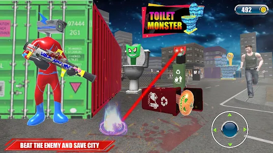 Superhero War: Toilet Monster