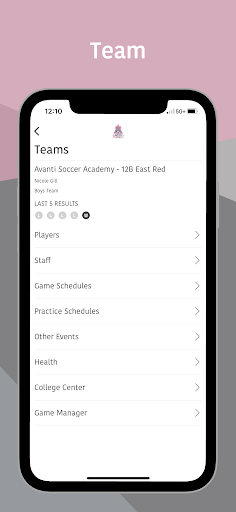 Avanti Soccer Academy Screen 2