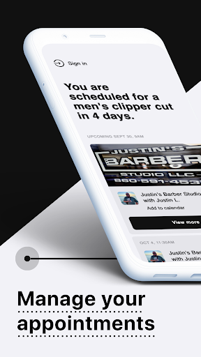 Justin’s Barber Studio Screen 2