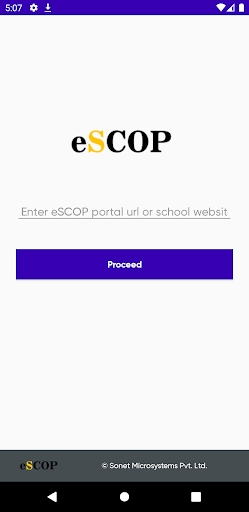Android application eSCOP VMS screenshort