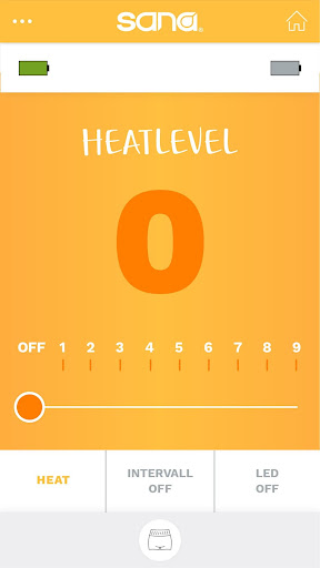 Android application sana heat app screenshort