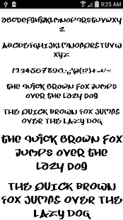 Fonts for FlipFont Graffiti Screenshot