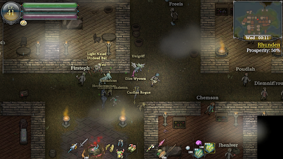 Captura de pantalla del juego de rol 9th ​​Dawn III