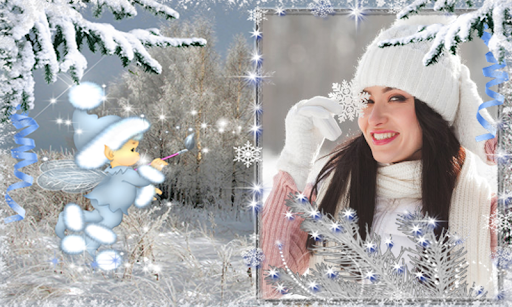Winter Snow Icy Frames Editor Screen 3