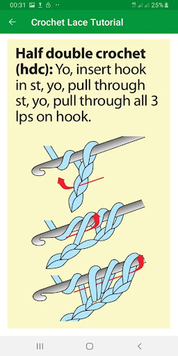 Crochet Patterns Lace Tutorial Screenshot 3 - AppWisp.com
