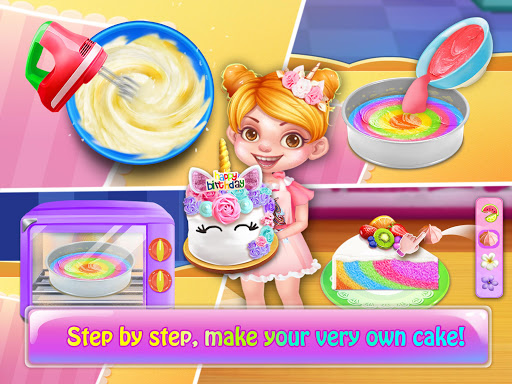 Unicorn Cake Cooking Games Screen 2