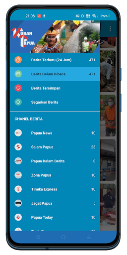 Android application Koran Berita Papua dan Papua B screenshort