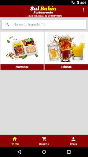 Android application Restaurante Sul Bahia screenshort