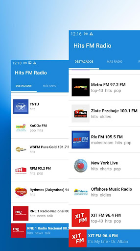 Android application Hits Radio FM screenshort