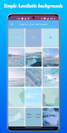 Blue Asecthetic backgrounds Screen 3