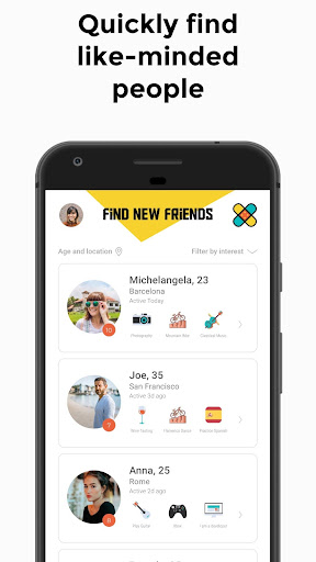 FriendZone - Find Friends Based On Your Interests 2.7.13 screenshots 1