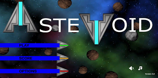 Android application AsteVoid screenshort
