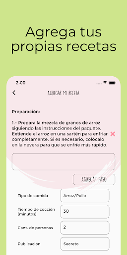 Menu de Comida: Come Saludable Screen 3