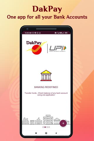 Android application DakPay UPI by IPPB screenshort