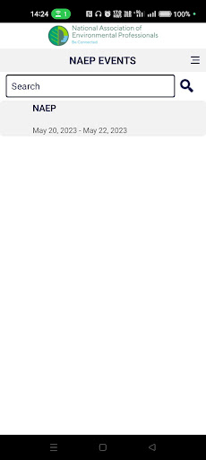 NAEP Events Screen 2