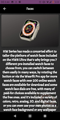 HW8 Ultra smartwatch guide Screen 2
