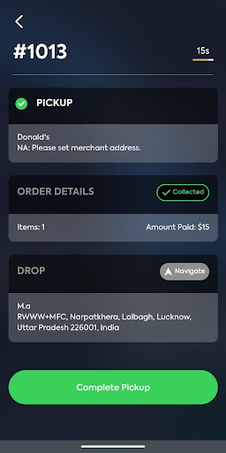 Shore Club Concierge Driver Screen 2