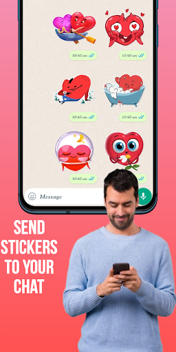 Android application Love Heart Stickers-WASticker screenshort