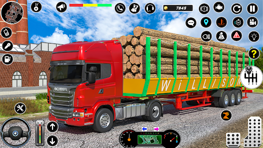 Euro Truck Transport Sim 3D 0.4 APK + Мод (Unlimited money) за Android