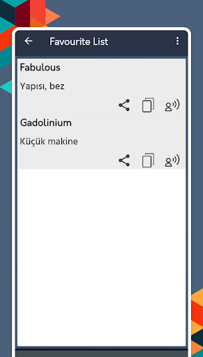 English To Turkish Dictionary Screen 3