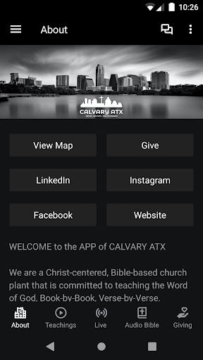 Android application CALVARY ATX screenshort