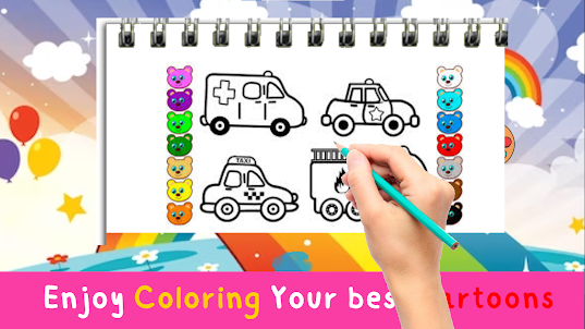 cars coloring for kids