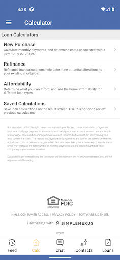 Physician Bank: Mortgage Screen 2
