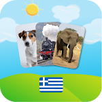 Cover Image of Download Kids Cards in Greek  APK