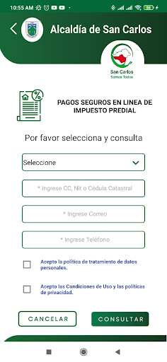 Trami App San Carlos Screen 2