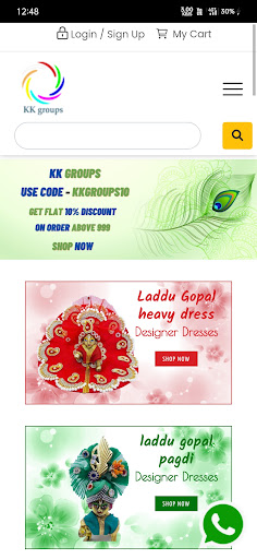 KK GROUPS - Laddu Gopal Dress