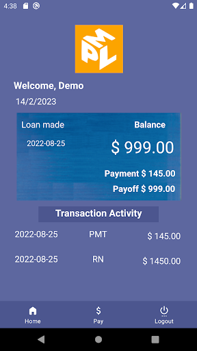 My Personal Loan Screen 3