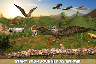 Owl Bird Simulator Birds Game - Screenshot 1