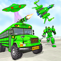 Bus Robot Car Game Space Robot Transform War