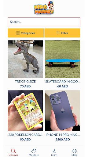 Android application Kids Market screenshort